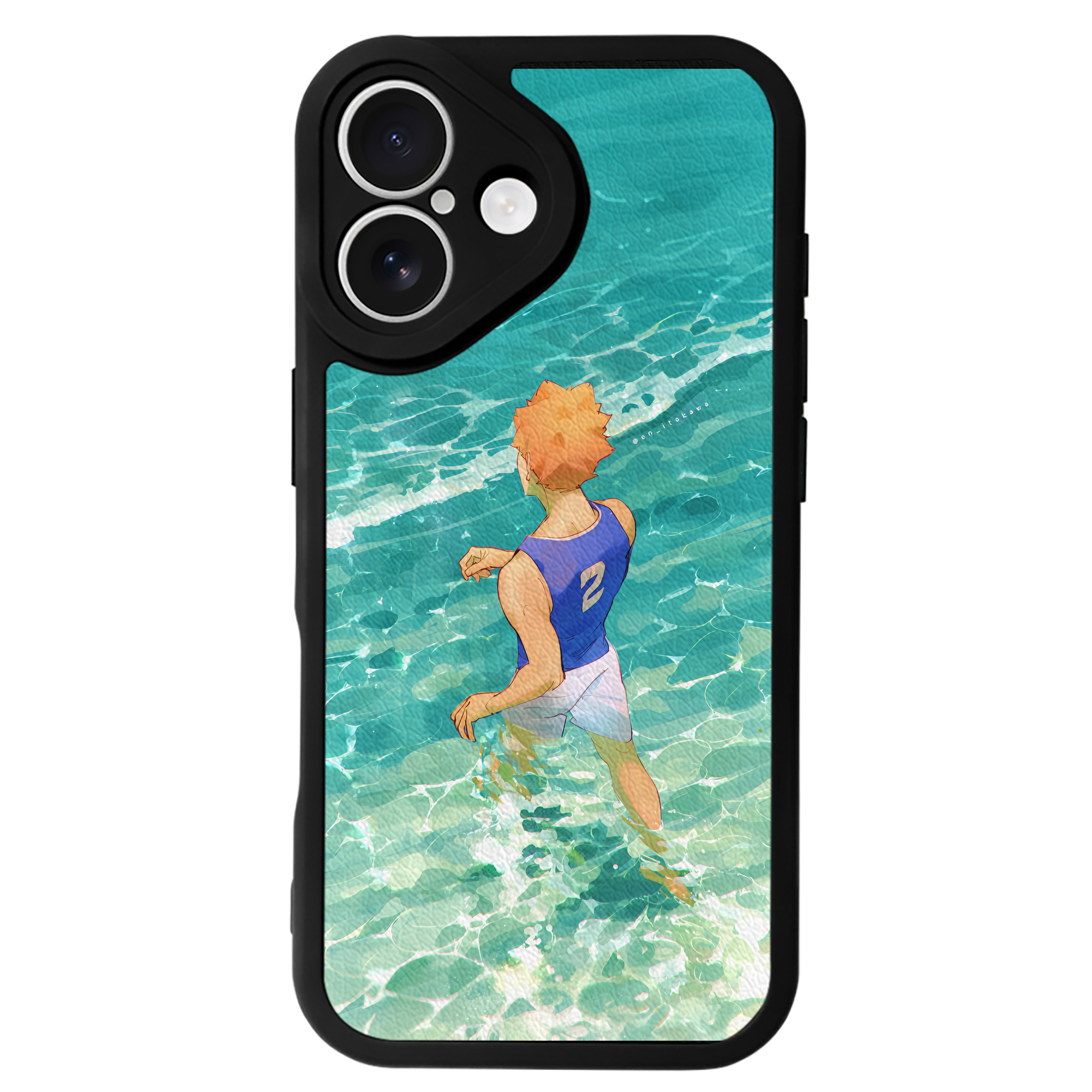 （画像用） ハイキュー!! Haikyu!! 【iPhone 16シリーズ対応】シリコンスマホケース（レザー調） 材質：シリコン